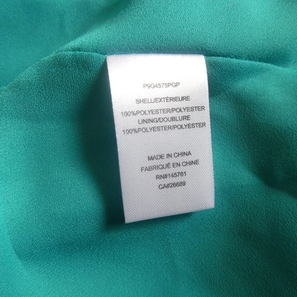 Parker Blue Azule Sardinia Hawaii Exotic Leaves Floral Tank Cocktail Top Blouse - Picture 8 of 8